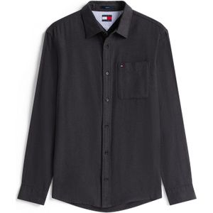 Tommy Jeans - Regular Casual Overhemd - Zwart