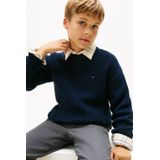 Tommy Hilfiger - Regular Fit - Gebreide Pullover - Effen - Katoenmix