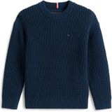 Tommy Hilfiger - Regular Fit - Gebreide Pullover - Effen - Katoenmix
