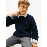 TOMMY HILFIGER - Trui - Navy - Knitwear - Lange Mouw
