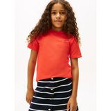 TOMMY HILFIGER Shirt  oranjerood / wit