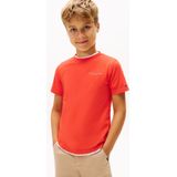 TOMMY HILFIGER Shirt  oranjerood / wit