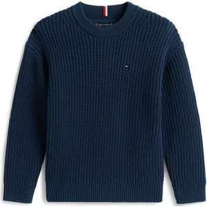 Tommy Hilfiger - Regular Fit - Gebreide Pullover - Effen - Katoenmix