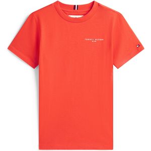 TOMMY HILFIGER Shirt  oranjerood / wit