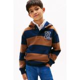 Tommy Hilfiger - Regular Fit - Hoodie - Gestreept - Katoenmix