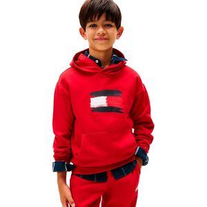 Tommy Hilfiger - Kids Flag Hoodie - Lange Mouwen - Voor Jongens