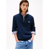 Tommy Jeans - Schipperstrui - Effen - Regular Fit - Gebreide Pullover van Zuiver Katoen
