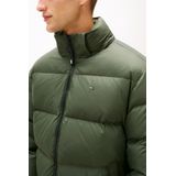 Tommy Jeans Jas Tjm Essential Down Jacket Ext Dm0dm19786 Mrh Pewter Green Mannen Maat - S