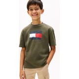 TOMMY HILFIGER Shirt  navy / olijfgroen / rood / wit