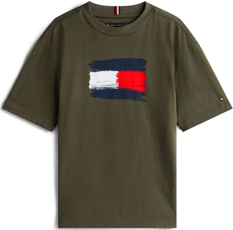 TOMMY HILFIGER Shirt  navy / olijfgroen / rood / wit