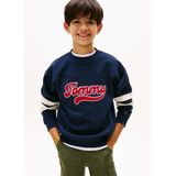 TOMMY HILFIGER Trui 'Varsity'  donkerblauw / rood / wit