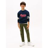 TOMMY HILFIGER Trui 'Varsity'  donkerblauw / rood / wit