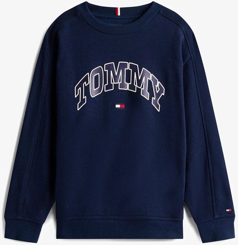 TOMMY HILFIGER Trui 'Varsity'  navy / rood / wit
