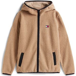 Tommy Jeans - Badge Teddy Sweater - Taupe - Sweater