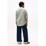 Tommy Jeans - Overhemd - Lichtgroen - Regular Fit - Lange Mouwen - 100% Katoen