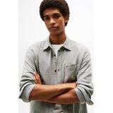 Tommy Jeans - Overhemd - Lichtgroen - Regular Fit - Lange Mouwen - 100% Katoen