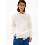 Tommy Jeans - Regular Fit - Gebreide Pullover - Effen - Puur Katoen