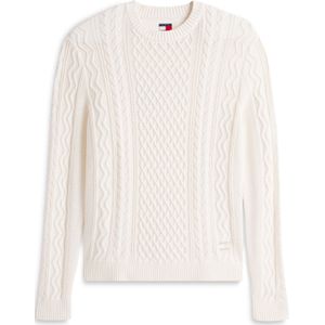 Tommy Jeans - Regular Fit - Gebreide Pullover - Effen - Puur Katoen
