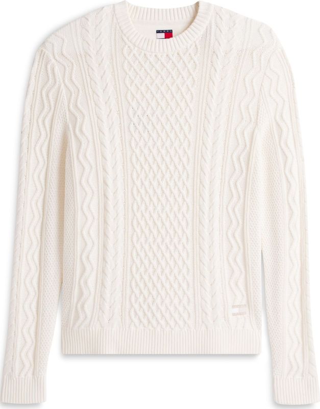 Tommy Jeans - Regular Fit - Gebreide Pullover - Effen - Puur Katoen