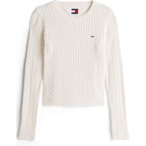 Tommy Jeans - Regular Fit - Gebreide Pullover - Katoen - Effen/Gestructureerd