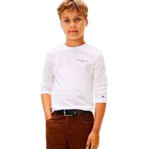 Tommy Hilfiger - MINI CORP T-SHIRT LS - Shirt met Lange Mouwen - Wit