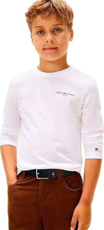 Tommy Hilfiger - MINI CORP T-SHIRT LS - Shirt met Lange Mouwen - Wit