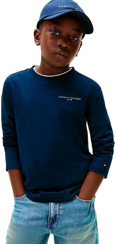 Tommy Hilfiger - MINI CORP T-SHIRT LS - Longsleeve - Dark Night Navy