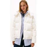 Tommy Jeans - Alaska - Winterjas - Wit - Gewatteerd - Afneembare Capuchon