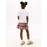 TOMMY HILFIGER Shirt 'VARSITY'  taupe / rood / zwart / wit