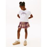 TOMMY HILFIGER Shirt 'VARSITY'  taupe / rood / zwart / wit