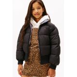 Tommy Hilfiger - REVERSIBLE STRIPE PUFFER BOMBER - Jack - Zwart