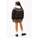 Tommy Hilfiger - REVERSIBLE STRIPE PUFFER BOMBER - Jack - Zwart