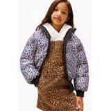 Tommy Hilfiger - REVERSIBLE STRIPE PUFFER BOMBER - Jack - Zwart