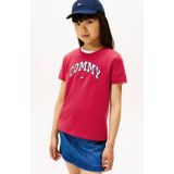 Tommy Hilfiger - T-shirt - Rood - 100% Katoen