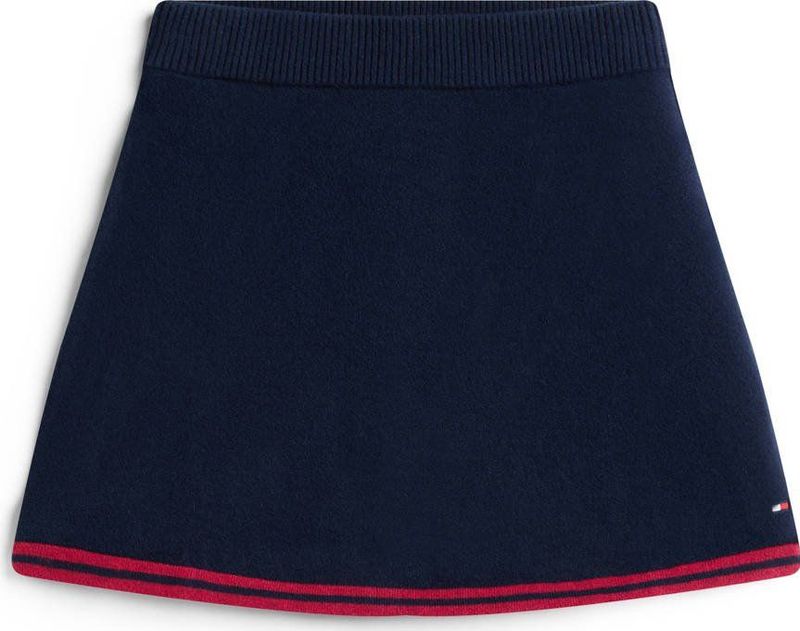 Tommy Hilfiger - Korte Rok - Donkerblauw - Fijn Gebreid