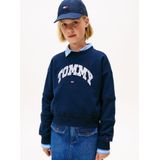 TOMMY HILFIGER - Sweatshirt - Navy - Ronde Hals - Lange Mouw