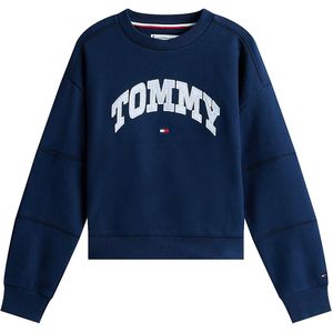 TOMMY HILFIGER - Sweatshirt - Navy - Ronde Hals - Lange Mouw