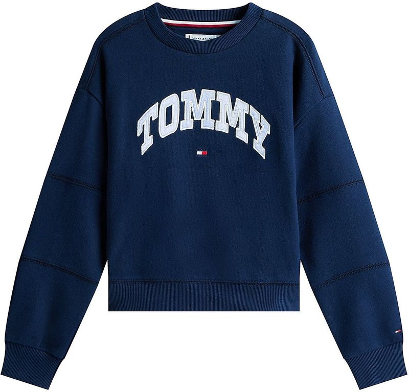 TOMMY HILFIGER - Sweatshirt - Navy - Ronde Hals - Lange Mouw