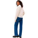 Tommy Jeans Trui Tjw Melange Flag Swea Dw0dw21782 Afn Ancient White Htr Dames Maat - XXS