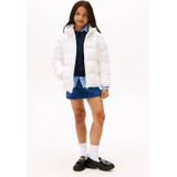 Tommy Hilfiger - Gewatteerde Jas - Ivoor - Met Capuchon - Lange Mouwen