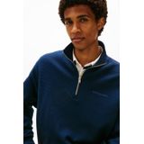 Tommy Jeans - TJM RLX Waffle Script Qrtr ZIP - Coltrui - Donkerblauw - Katoen