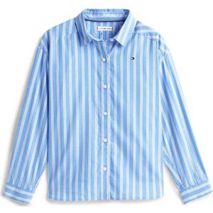TOMMY HILFIGER Blouse  lichtblauw / wit