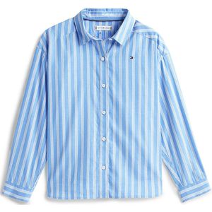 TOMMY HILFIGER Blouse  lichtblauw / wit