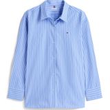 TOMMY HILFIGER Blouse 'Ess'  blauw / lichtblauw / lichtrood / wit