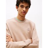 Tommy Jeans - Sweatshirt - Beige - Effen - Lange Mouw