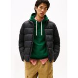 Tommy Hilfiger - MW0MW41982 - Halfzware Standjas - Zwart - Gewatteerd - Duurzaam - Gerecycled Nylon