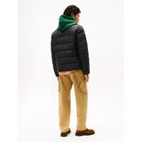 Tommy Hilfiger - MW0MW41982 - Halfzware Standjas - Zwart - Gewatteerd - Duurzaam - Gerecycled Nylon