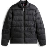 Tommy Hilfiger - MW0MW41982 - Halfzware Standjas - Zwart - Gewatteerd - Duurzaam - Gerecycled Nylon