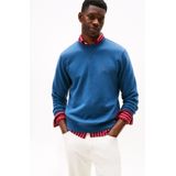 Tommy Hilfiger Heren ESS SEASONAL FLEECE CREWNECK MW0MW40000 Pullover Sweatshirt, Blauw, XS, Blauw (Egeïsche Zee), XS