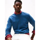 Tommy Hilfiger Heren ESS SEASONAL FLEECE CREWNECK MW0MW40000 Pullover Sweatshirt, Blauw, XS, Blauw (Egeïsche Zee), XS